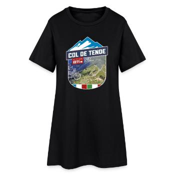 Col de Tende | Colle di Tenda Autocollant - Robe T-shirt Femme - noir - Devant