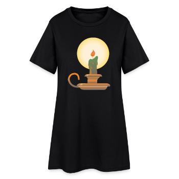 Candlestick | candlestick public Domain graphic - Women’s T-Shirt Dress - black - Front