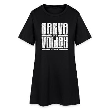 Tennis Chemise de service et de volley Sweat à capuche - Robe T-shirt Femme - noir - Devant