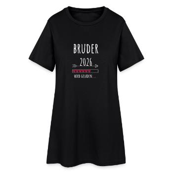 Großer Bruder 2026 Geschenk Geschwisterchen - Frauen T-Shirt-Kleid - Schwarz - Vorne