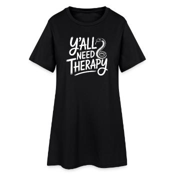 Vous avez tous besoin d’une thérapie - Robe T-shirt Femme - noir - Devant