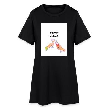 Spritz o clock - Women’s T-Shirt Dress - black - Front