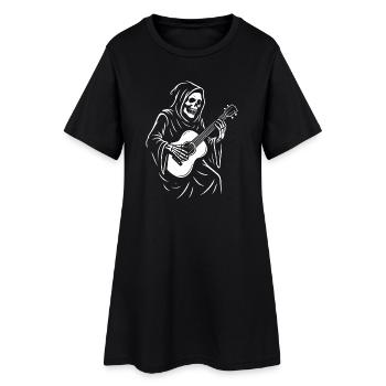Grim Reaper Jouer de la guitare Design - Robe T-shirt Femme - noir - Devant