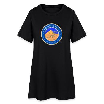 Desert Night Scorpion Fact - Women’s T-Shirt Dress - black - Front
