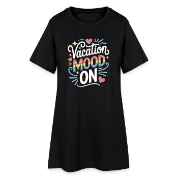 Ambiance de vacances sur le festival d’été Travel Club vacances - Robe T-shirt Femme - noir - Devant