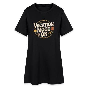 Ambiance de vacances sur le festival d’été Travel Club vacances - Robe T-shirt Femme - noir - Devant