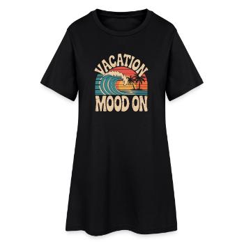 Ambiance de vacances sur le festival d’été Travel Club vacances - Robe T-shirt Femme - noir - Devant