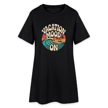 Ambiance de vacances sur le festival d’été Travel Club vacances - Robe T-shirt Femme - noir - Devant