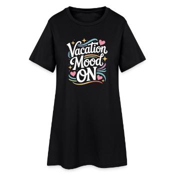 Ambiance de vacances sur le festival d’été Travel Club vacances - Robe T-shirt Femme - noir - Devant