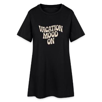 Ambiance de vacances sur le festival d’été Travel Club vacances - Robe T-shirt Femme - noir - Devant
