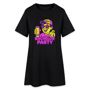 Enterrement de vie de garçon - Robe T-shirt Femme - noir - Devant