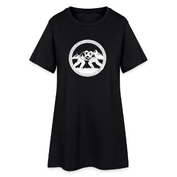 Schwinger_1_white - Robe T-shirt Femme - noir - Devant