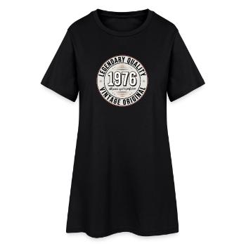 Millésime 1976 Emblème Design - Robe T-shirt Femme - noir - Devant