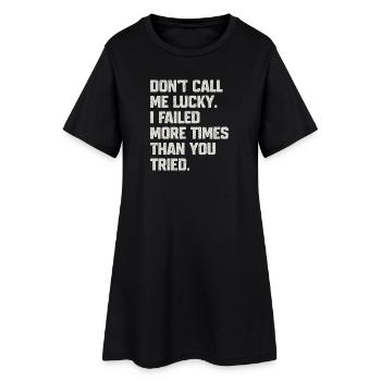 Motivational Resistant Quote - Women’s T-Shirt Dress - black - Front