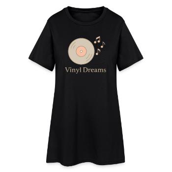 Lofi Aesthetic - Tenue sweat à capuche Vinyl Dreams - Robe T-shirt Femme - noir - Devant