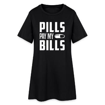 T-Shirt Humour Pharmacien Fierté du Métier - Robe T-shirt Femme - noir - Devant