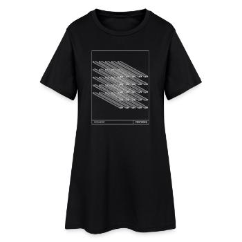 post rock poster gift - Women’s T-Shirt Dress - black - Front