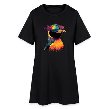 Pingouin Empereur Pingouin Petit Pinchot Pingouin mignons - Robe T-shirt Femme - noir - Devant
