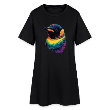 Pingouin Empereur Pingouin Petit Pinchot Pingouin mignons - Robe T-shirt Femme - noir - Devant