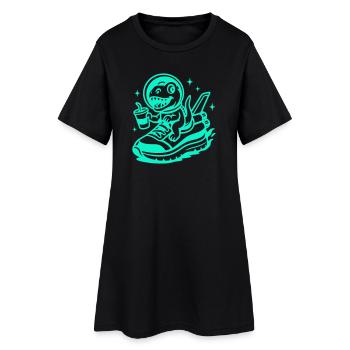 Space Fun Saurus Junior - Robe T-shirt Femme - noir - Devant