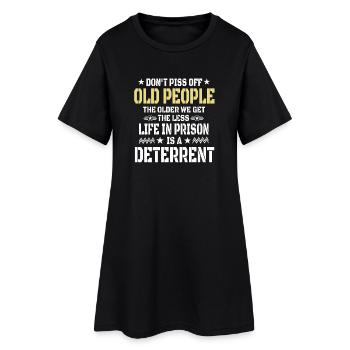 Funny Old People  - Robe T-shirt Femme - noir - Devant