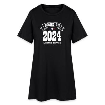 Edition Limitée Made in 2024 BLEU BLANC ROUGE - Robe T-shirt Femme - noir - Devant