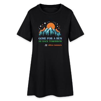 Parti courir - De retour demain - Ultra Runners - Robe T-shirt Femme - noir - Devant