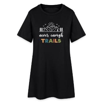 Trail Running - Jamais assez de sentiers - Robe T-shirt Femme - noir - Devant