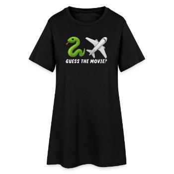 Devinez le film Drôle Humoristique - Robe T-shirt Femme - noir - Devant