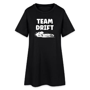 Design Drift Énergique en Noir et Blanc - Robe T-shirt Femme - noir - Devant