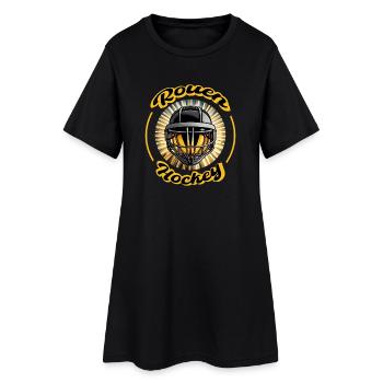 Rouen Hockey Fierté Normande sur la Glace - Robe T-shirt Femme - noir - Devant
