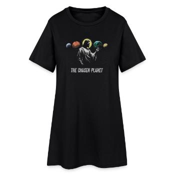 La planète choisie Design artistique - Robe T-shirt Femme - noir - Devant
