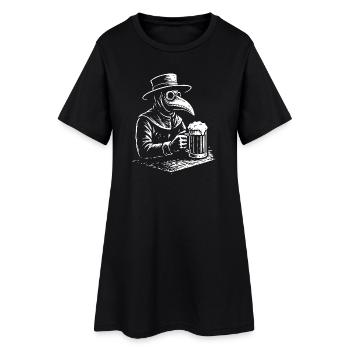 Médecin de la peste Cheers Design - Robe T-shirt Femme - noir - Devant