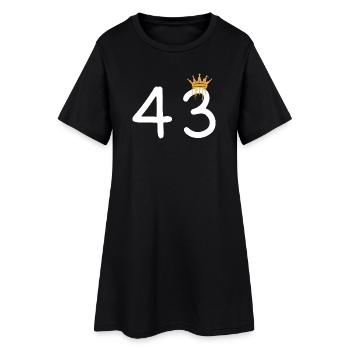 Conception de lettrage à la main de la couronne royale - Robe T-shirt Femme - noir - Devant