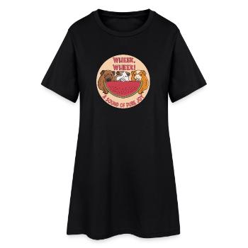 Ouf, ouf ! Un son de pure joie - Robe T-shirt Femme - noir - Devant