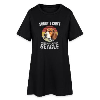 Désolé, je ne peux pas concevoir de t-shirt Beagle - Robe T-shirt Femme - noir - Devant