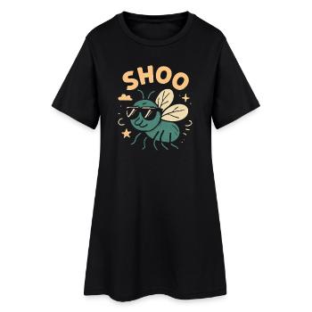 Shoo Fly Drôle de haine mouches Shoo Fly - Robe T-shirt Femme - noir - Devant