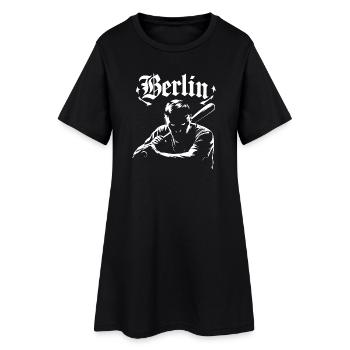 Berlin Grafiken mit Schatteneffekt - Frauen T-Shirt-Kleid - Schwarz - Vorne