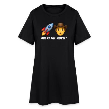 Cowboy Adventure Rocket Design - Women’s T-Shirt Dress - black - Front