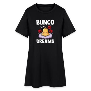 Funny Dice Game Night Gift Bunco Player - Women’s T-Shirt Dress - black - Front