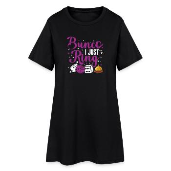 Funny Dice Game Night Gift Bunco Player - Women’s T-Shirt Dress - black - Front