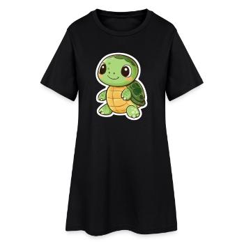 Turtle - Women’s T-Shirt Dress - black - Front
