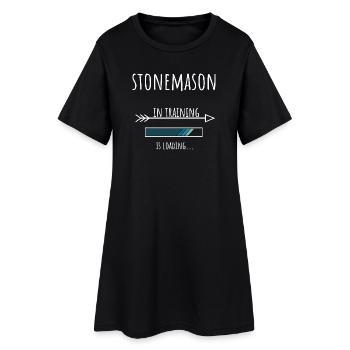 Cadeau tailleur de pierre Profession Éducation - Robe T-shirt Femme - noir - Devant