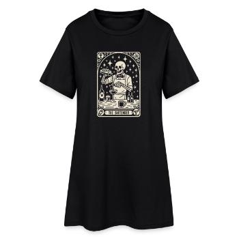 Barman Barman Le Barman Tarot Cocktail - Robe T-shirt Femme - noir - Devant