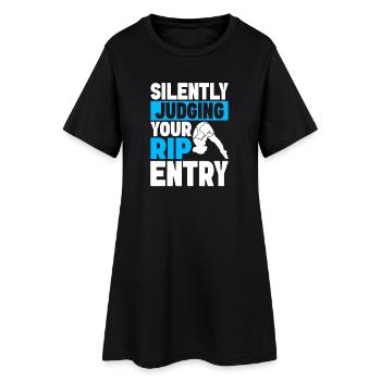 Plongeoir - Robe T-shirt Femme - noir - Devant