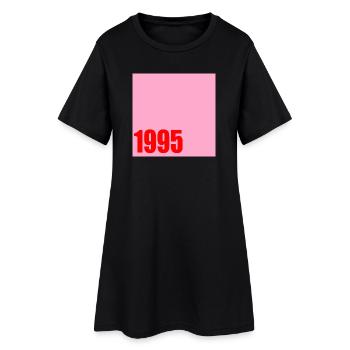 Anniversaire 1995 - Robe T-shirt Femme - noir - Devant