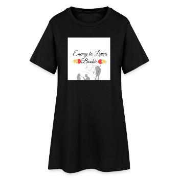 Ennemi des amoureux bookmaker design - Robe T-shirt Femme - noir - Devant