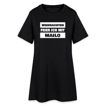 First name Mailo - Women’s T-Shirt Dress - black - Front