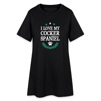 COCKER_SPANIEL - Robe T-shirt Femme - noir - Devant