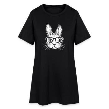 Hip Hop Culture Années 80 Années 90 Rétro Ambiance Old School - Robe T-shirt Femme - noir - Devant